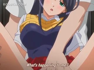 Spent hentai unge jente får henne squirting kuse teased